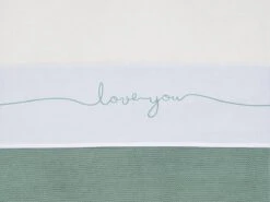 Jollein Baby Laken Wieg 75x100cm Love You - Stone Green -Jollein 1200x900 122