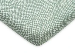 Jollein Baby Hoeslaken Ledikant Jersey 60x120cm Snake - Ash Green -Jollein 1200x900 67