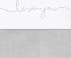 Jollein Baby Laken Ledikant 120x150cm Love You - Grey -Jollein 1200x975