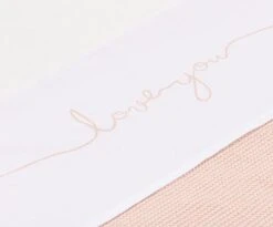 Jollein Baby Laken Ledikant 120x150cm Love You - Pale Pink -Jollein 1200x995
