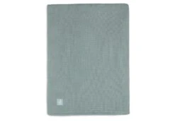 Jollein Deken Wieg 75 X 100 Basic Knit Forest Green / Fleece