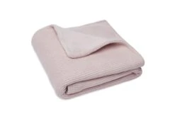 Jollein Deken Wieg 75 X 100 Basic Knit Pale Pink / Fleece