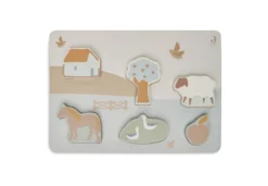 Jollein Houten Puzzel Farm 28 X 20 X 20 Cm