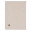 Jollein Deken Wieg 75x100cm Check Knit – Oatmeal