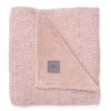 Jollein Deken Bed 100x150cm River Knit Pale Pink/Coral Fleece