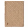 Jollein Deken Wieg100x150cm Check Knit – Biscuit/Teddy Fleece -Jollein 517 511 68041 8717329386723 hero 1