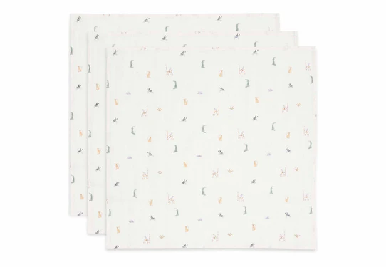 Jollein Hydrofiele Doeken Small 70 X 70 Cm Jungle Jambo 3-pack 3 Jollein Hydrofiele Doeken Small 70 X 70 Cm Jungle Jambo 3-pack