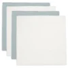 Jollein Hydrofiele Doeken 70 X 70 Cm Ivory / Sea Green 4-pack -Jollein 535 851 67112 8717329393226 hero