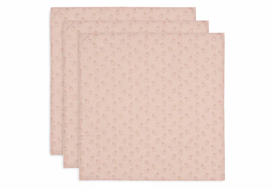 Jollein Hydrofiele Doek Small 70x70cm Miffy Silhouettes Wild Rose – 3 Stuks 3 Jollein Hydrofiele Doek Small 70x70cm Miffy Silhouettes Wild Rose – 3 Stuks