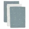 Jollein Hydrofiel Washandje 15x20cm Twinkling Sea Green – 3 Stuks -Jollein 536 848 67102 8717329388123 hero