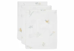 Jollein Hydrofiele Washandjes 3-pack Lovely Birds