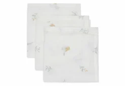 Jollein Hydrofiel Monddoekje 31x31cm – Lovely Birds – 3 Stuks
