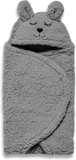 Jollein Wikkeldeken Bunny 100x105cm - Storm Grey -Jollein 568x1200