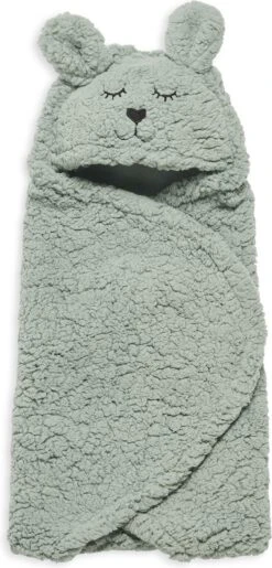 Jollein Wikkeldeken Bunny 100x105cm - Ash Green 32 Jollein Wikkeldeken Bunny 100x105cm - Ash Green -Jollein 576x1200