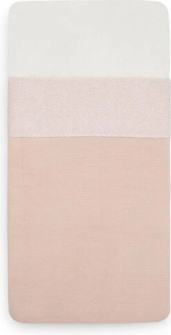 Jollein Baby Laken Wieg 75x100cm Snake - Pale Pink -Jollein 615x1200 1