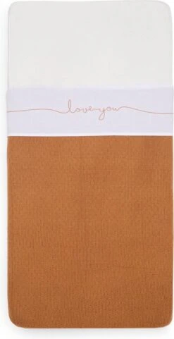 Jollein Baby Laken Ledikant 120x150cm Love You - Caramel -Jollein 616x1200 2