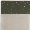 Jollein Baby Laken Wieg 75x100cm Stargaze - Leaf Green