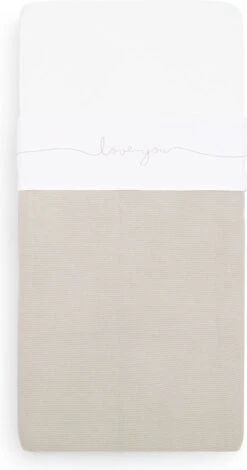 Jollein Baby Laken Ledikant 120x150cm Love You - Nougat -Jollein 630x1200 2