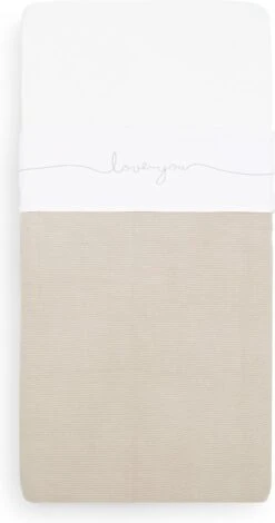 Jollein Baby Laken Ledikant 120x150cm Love You - Grey -Jollein 630x1200