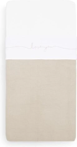 Jollein Baby Laken Ledikant 120x150cm Love You - Grey -Jollein 631x1200