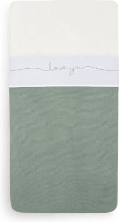 Jollein Baby Laken Wieg 75x100cm Love You - Grey -Jollein 646x1200