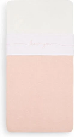 Jollein Baby Laken Ledikant 120x150cm Love You - Pale Pink -Jollein 649x1200 2