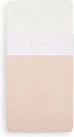 Jollein Baby Laken Ledikant 120x150cm Love You - Pale Pink -Jollein 649x1200 3