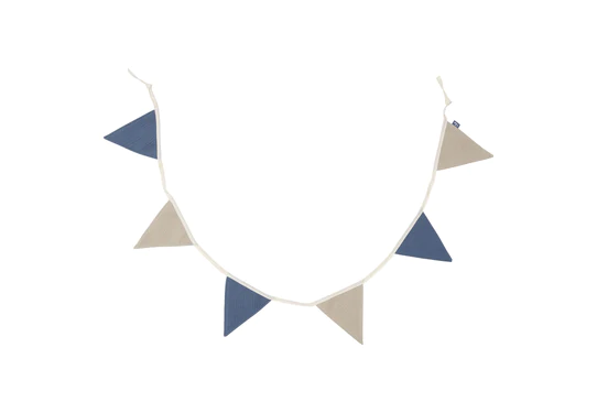 Jollein Vlaggenlijn 200x17cm – Jeans Blue/Olive Green 3 Jollein Vlaggenlijn 200x17cm – Jeans Blue/Olive Green