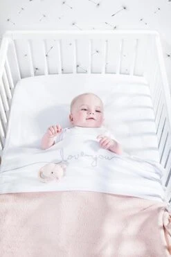 Jollein Baby Laken Wieg 75x100cm Love You - Grey -Jollein 800x1200 31