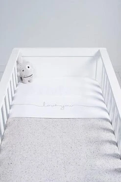 Jollein Baby Laken Ledikant 120x150cm Love You - Grey -Jollein 800x1200 7