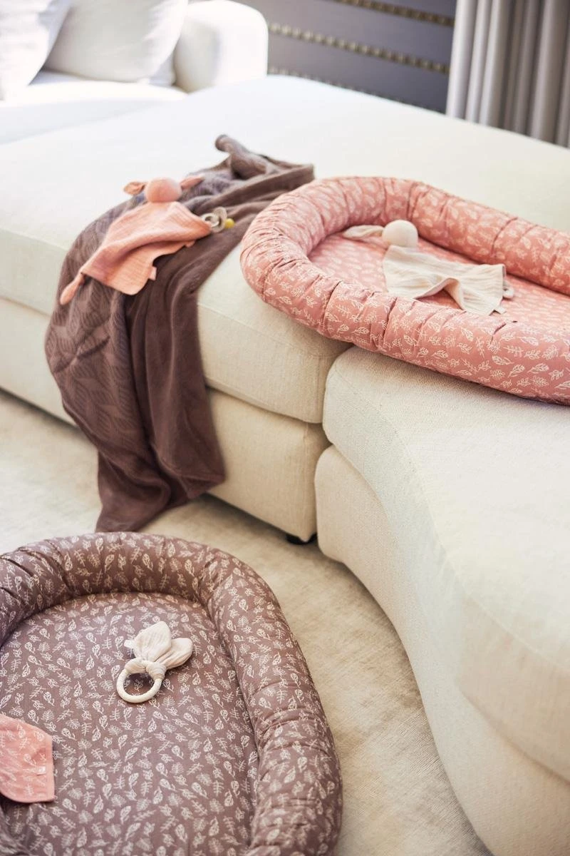 Jollein Babynest Meadow 90x52cm - Chestnut 8 Jollein Babynest Meadow 90x52cm - Chestnut - Afbeelding 6