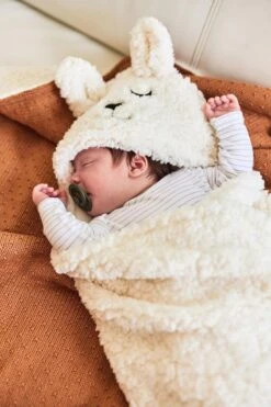 Jollein Baby Deken Wieg 75x100cm Teddy Bliss Knit - Caramel -Jollein 800x1200 97