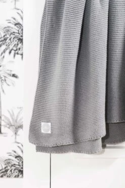 Jollein Baby Deken Wieg 75x100cm Basic Knit - Stone Grey -Jollein 801x1200 20