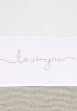 Jollein Baby Laken Wieg 75x100cm Love You - Nougat -Jollein 830x1200 120