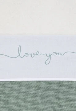 Jollein Baby Laken Wieg 75x100cm Love You - Stone Green -Jollein 830x1200 121