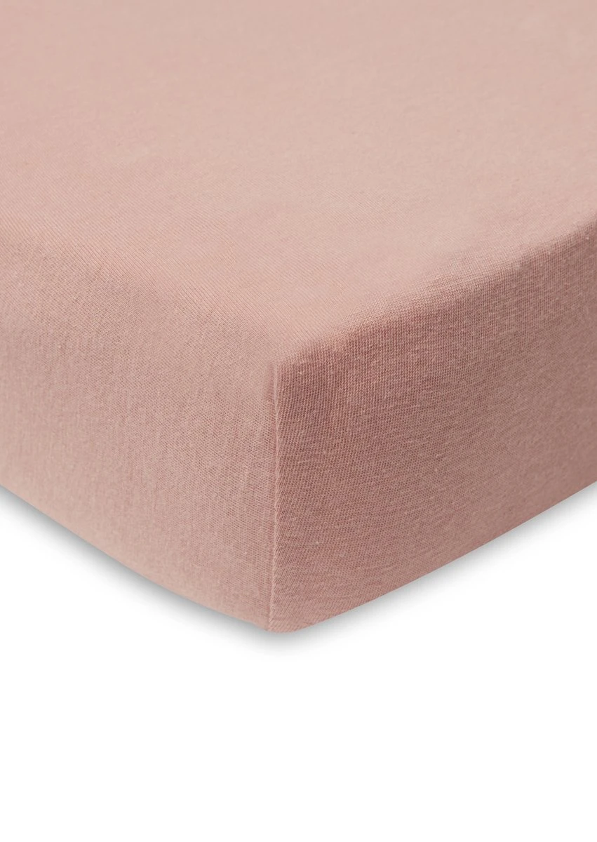 Jollein Baby Hoeslaken Jersey 60x120cm - Pale Pink/Rosewood - 2 Stuks 6 Jollein Baby Hoeslaken Jersey 60x120cm - Pale Pink/Rosewood - 2 Stuks - Afbeelding 4