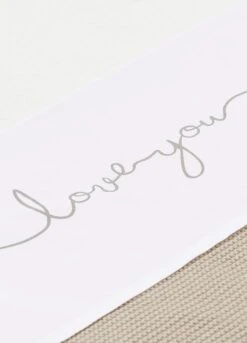 Jollein Baby Laken Ledikant 120x150cm Love You - Grey -Jollein 864x1200