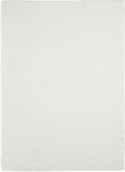 Jollein Baby Deken Ledikant 120x120cm Muslin Fringe - Ivory -Jollein 875x1200 1