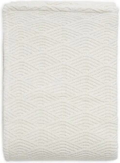 Jollein Baby Deken Wieg 75x100cm River Knit - Cream White/Coral Fleece -Jollein 882x1200