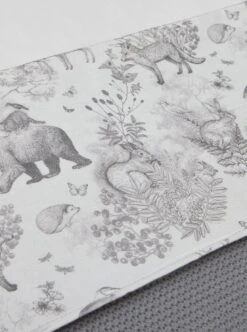 Jollein Baby Laken Ledikant 120x150cm Pimpelmees - Forest Animals -Jollein 894x1200