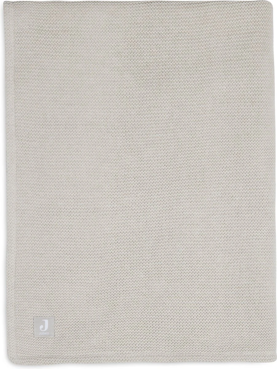 Jollein Baby Deken Wieg 75x100cm Basic Knit - Nougat/Fleece 3 Jollein Baby Deken Wieg 75x100cm Basic Knit - Nougat/Fleece