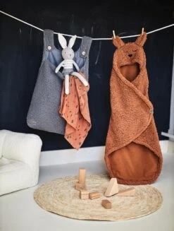 Jollein Wikkeldeken Bunny 100x105cm - Caramel -Jollein 906x1200