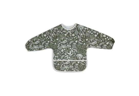 Jollein Slab Waterproof Met Mouw Botanical Leaf Green 3 Jollein Slab Waterproof Met Mouw Botanical Leaf Green