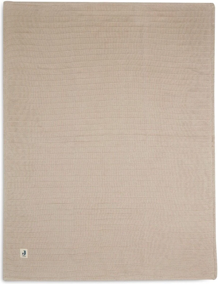 Jollein Baby Deken Ledikant Velvet Pure Knit - Nougat - GOTS 3 Jollein Baby Deken Ledikant Velvet Pure Knit - Nougat - GOTS