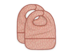 Jollein Slab Waterproof Meadow Rosewood 2-pack