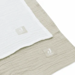 Jollein Hydrofiele Doek Large 115x115cm Olive Green & Ivory 2stuks