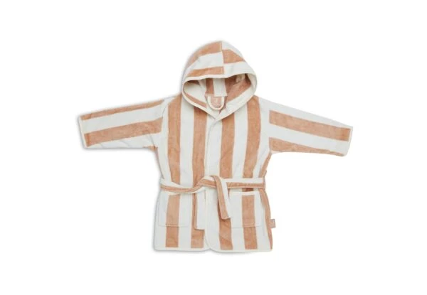 Jollein Badjas 1-2 Jaar Stripe Terry Biscuit Gots 3 Jollein Badjas 1-2 Jaar Stripe Terry Biscuit Gots