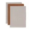 Jollein Washandje Bamboe Hydrofiel Caramel 3-pack