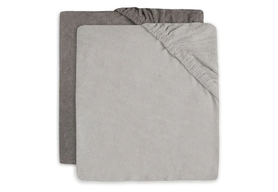 Jollein Waskussenhoes Badstof 50 X 70 Soft Grey / Storm Grey 2-pack 3 Jollein Waskussenhoes Badstof 50 X 70 Soft Grey / Storm Grey 2-pack