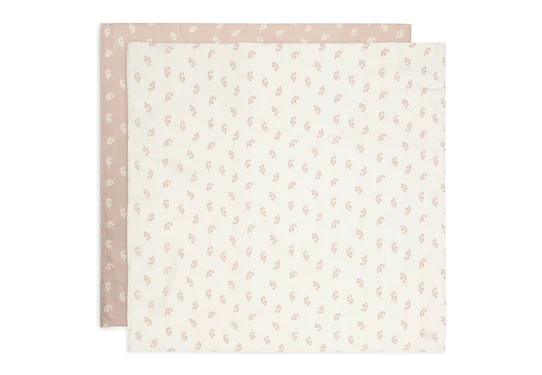 Jollein Hydrofiele Doek Large 115x115cm Twig Wild Rose (2pack) 3 Jollein Hydrofiele Doek Large 115x115cm Twig Wild Rose (2pack)